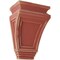 Ekena Millwork 6"W x 4"D x 9"H Arts and Crafts Wood Vintage Decor Corbel, Salvage Red CORWD06X04X09ARRD - alternate 1